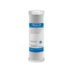 1, 5, Or 10 Micron Carbon Block Filter Cartridge, 10″ X 2-1/2″ By CA Ware