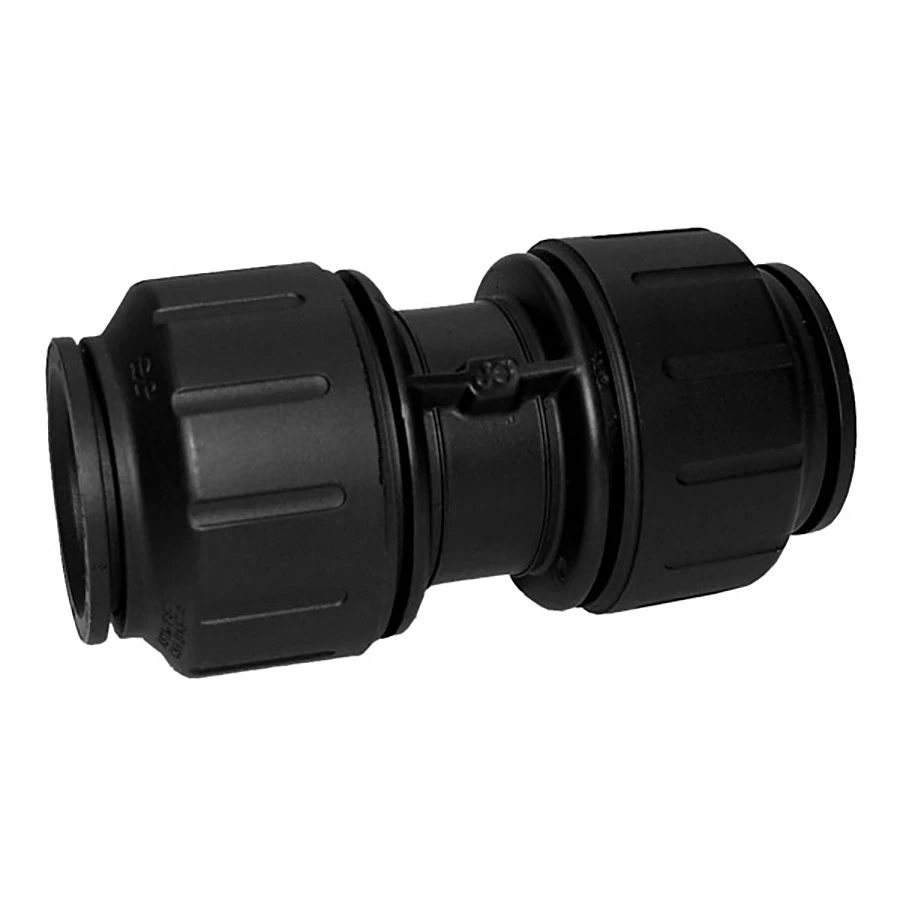 John Guest 3/4″ CTS (OD) Straight Union Connector (Black Polypropylene) 3 John Guest 3/4″ CTS (OD) Straight Union Connector (Black Polypropylene)
