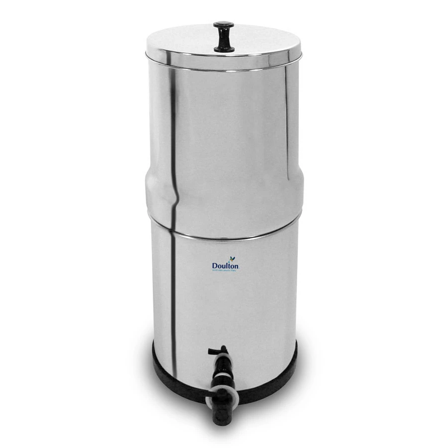 Doulton Stainless Steel Gravity Filter W/ (2) 7″ Ultra Sterasyl Candles 8.5 L 3 Doulton Stainless Steel Gravity Filter W/ (2) 7″ Ultra Sterasyl Candles 8.5 L