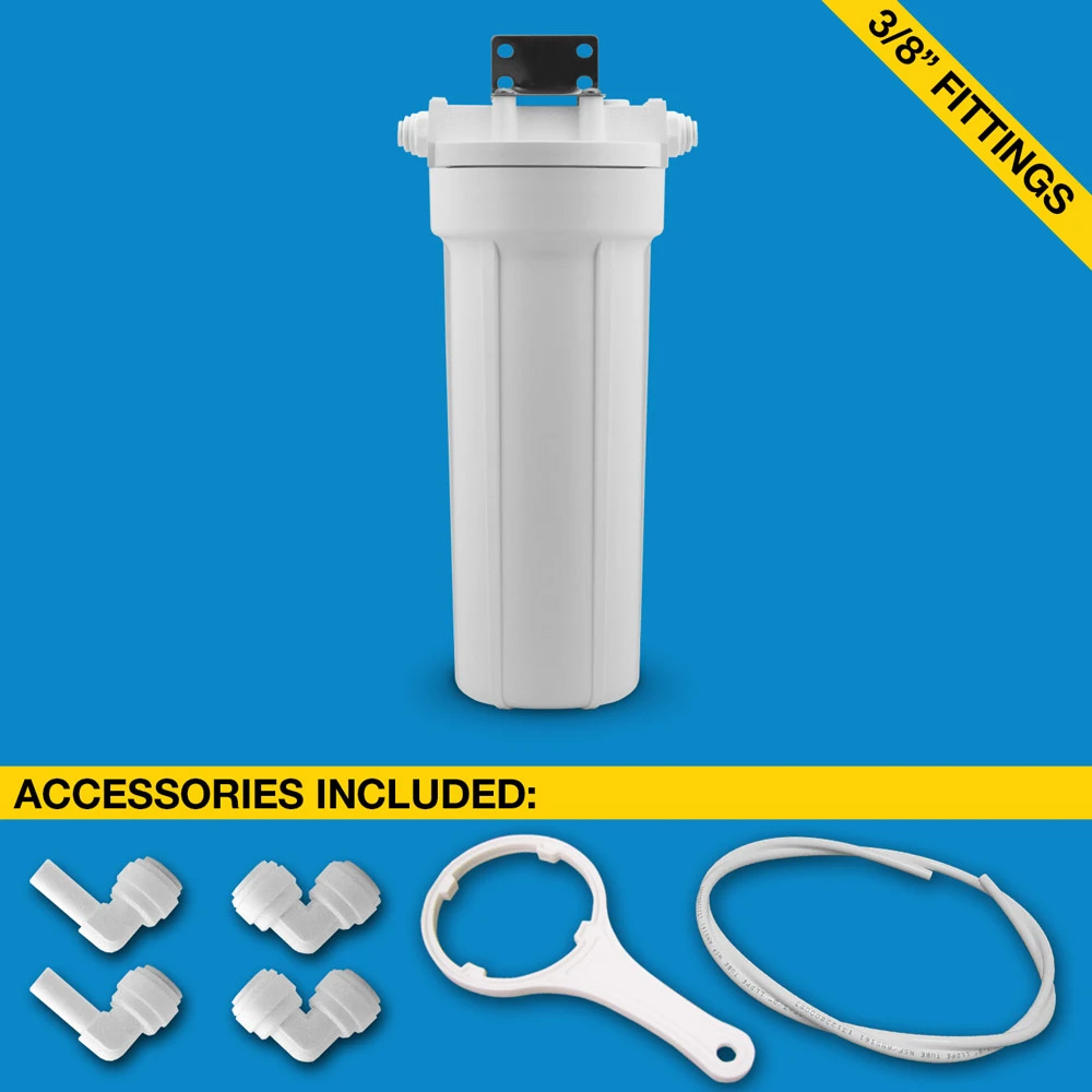 Single-stage Inline Under-sink Filter System, H2O UCF-01-38-JG 3 Single-stage Inline Under-sink Filter System, H2O UCF-01-38-JG
