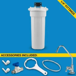 Single Stage Under-sink Filter System W/ Faucet (H2O UCF-01-JG)