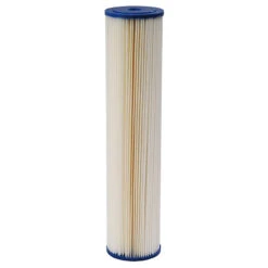 Harmsco Calypso Blue WaterBetter 20″ X 4-1/2″ (0.35, 1, 5, 10, 20 Or 50 Micron) Pleated Sediment Cartridge (20 GPM, 21 Sq Ft Media)